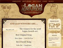 Tablet Screenshot of loganawards.com